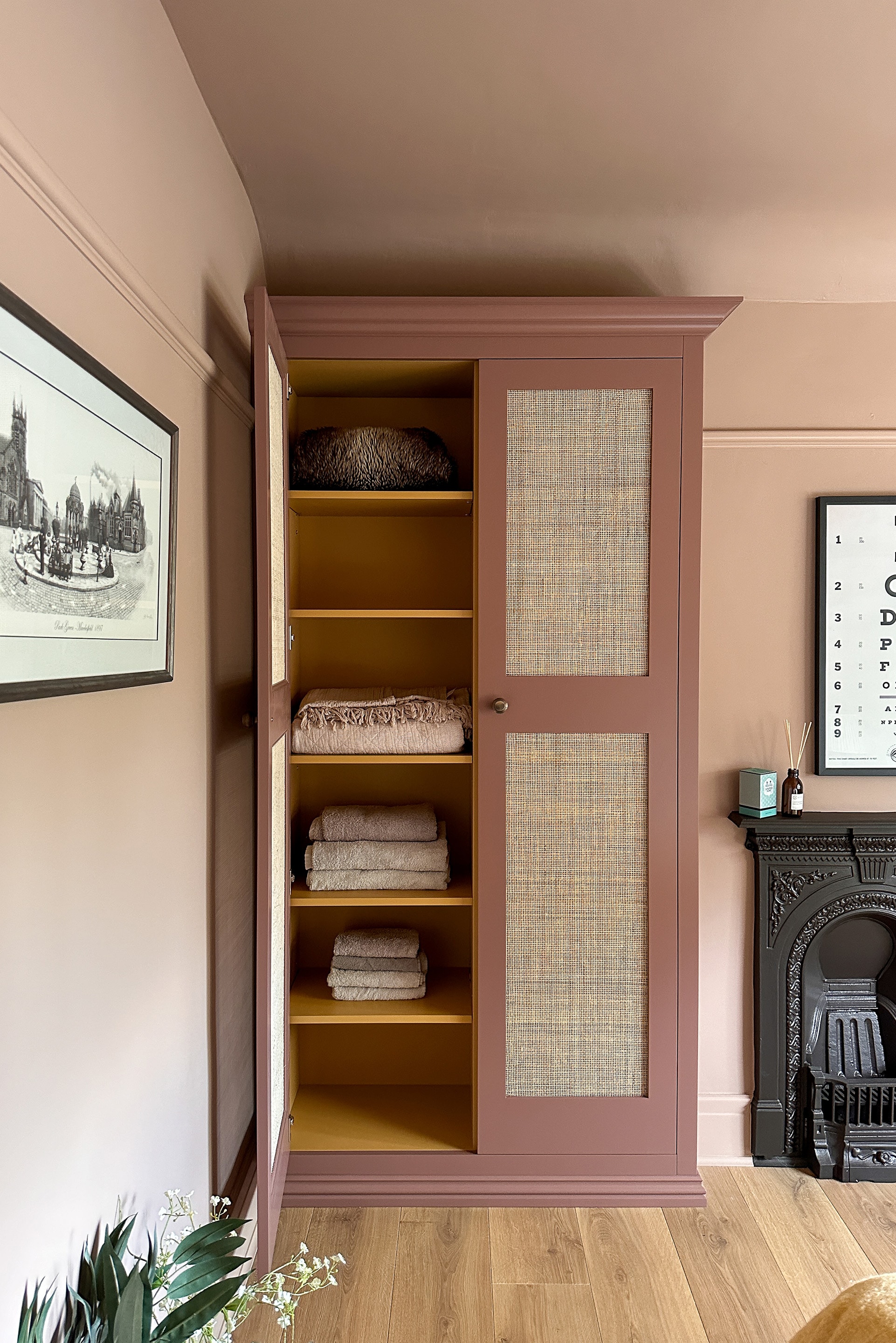 Caramel Pink Bedroom Design