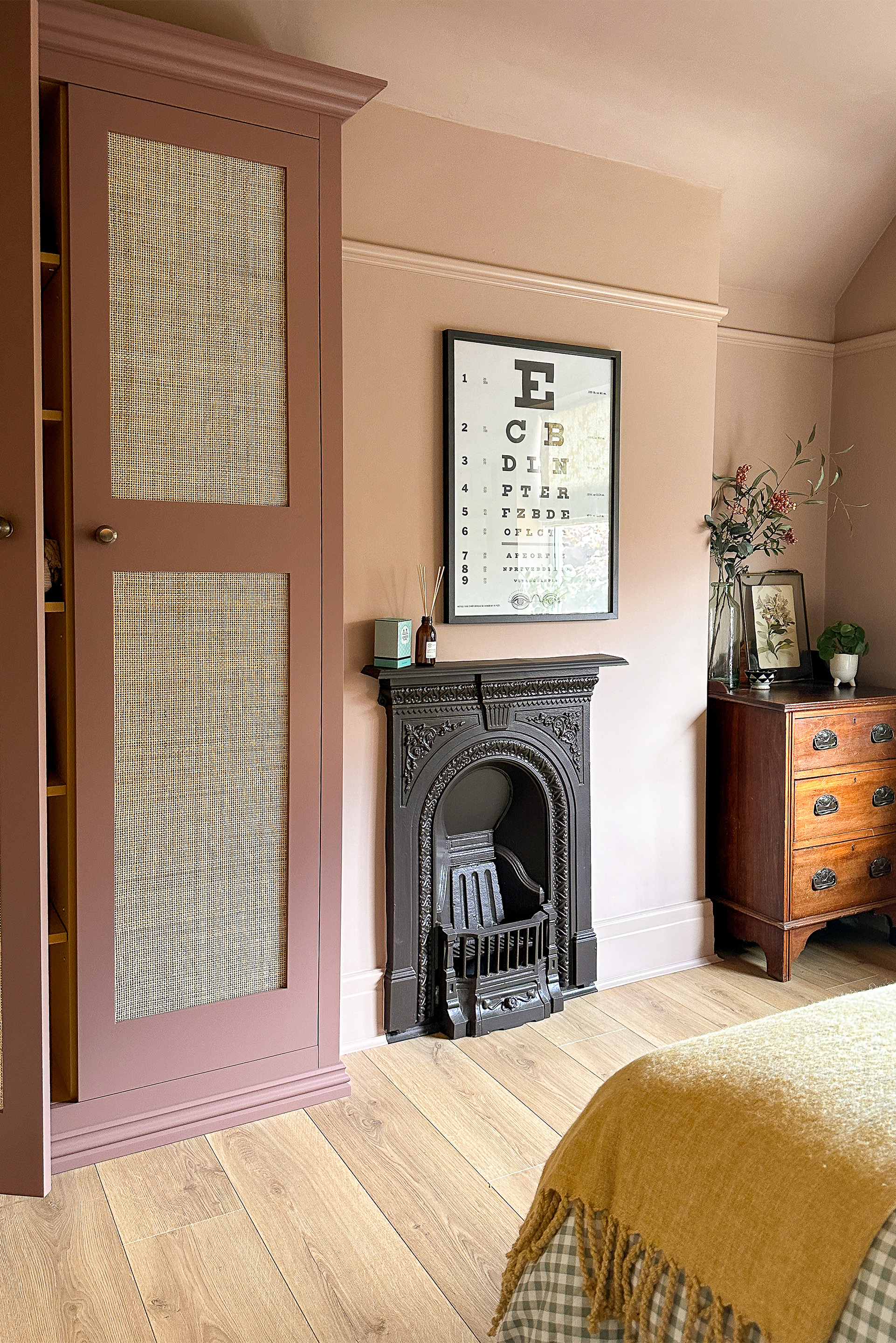 Caramel Pink Bedroom Design