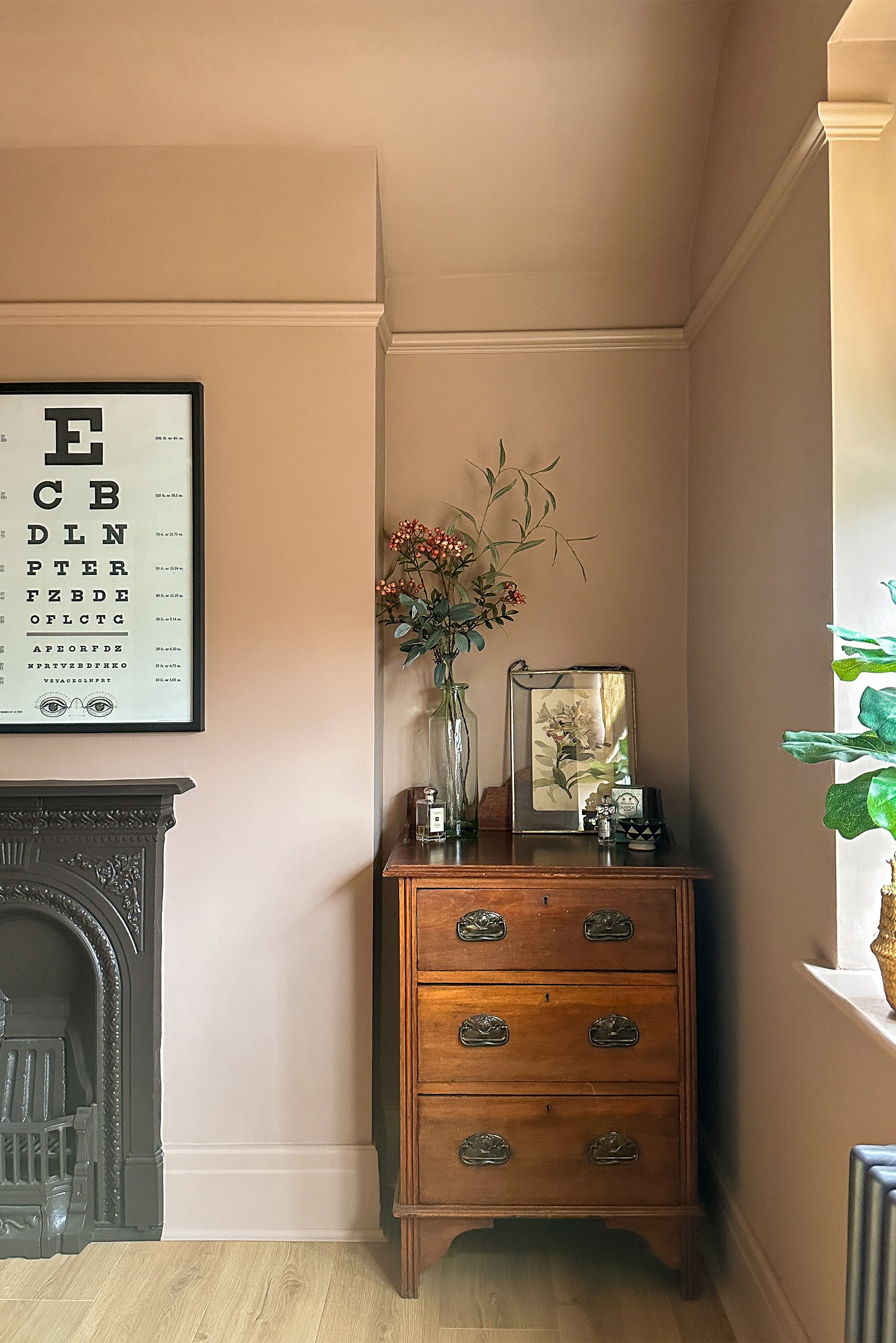 Caramel Pink Bedroom Design