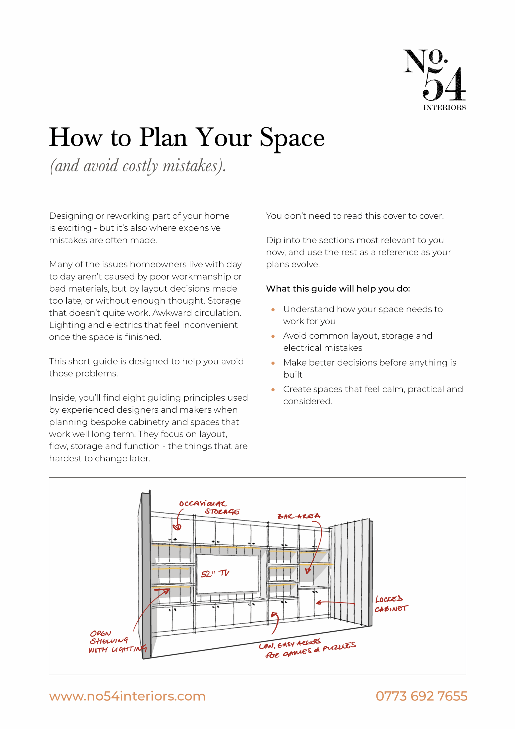 How to plan your space and avoid costly mistakes - a invaluable guide for new homeowners or those who are making home renovations
