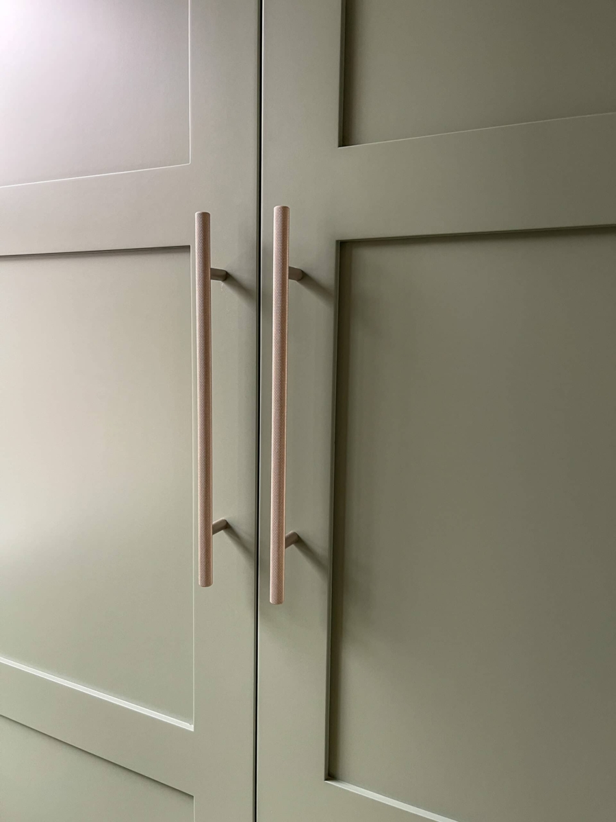 Tall storage in a bespoke utility room